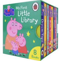 Peppa pig my first little library pages first small library 8-volume boxed pink pig little sister palm book family warm story early childhood education enlightenment English original book