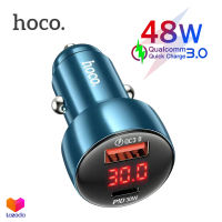 Hoco Z50 ที่ชาร์จในรถ 48W ฟาสชาร์จ PD3.0 30W + QC3.0 18W PPS / AFC / FCP / SCP ใช้งานได้ทั้ง มอเตอร์ไซต์ และรถยนต์ ทุกรุ่น 12-24V Leader dual port car charger with digital display