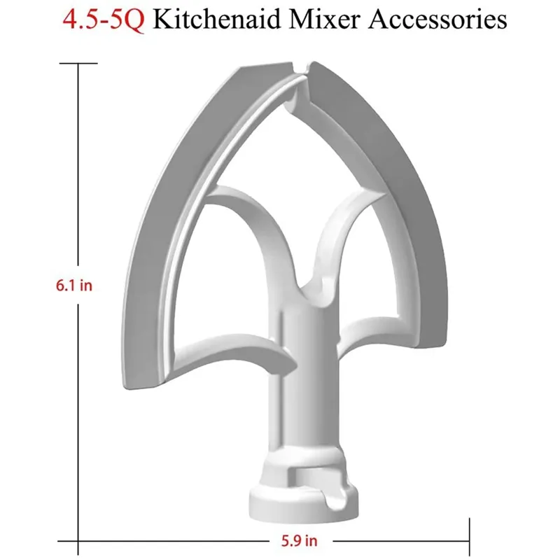 1pc Flex Edge Beater For KitchenAid Mixer 4.5-5 QT Tilt-Head Stand Mixer  Attachments, Mixer Paddle With Flexible Silicone Edges Bowl Scraper Mixer  Acc