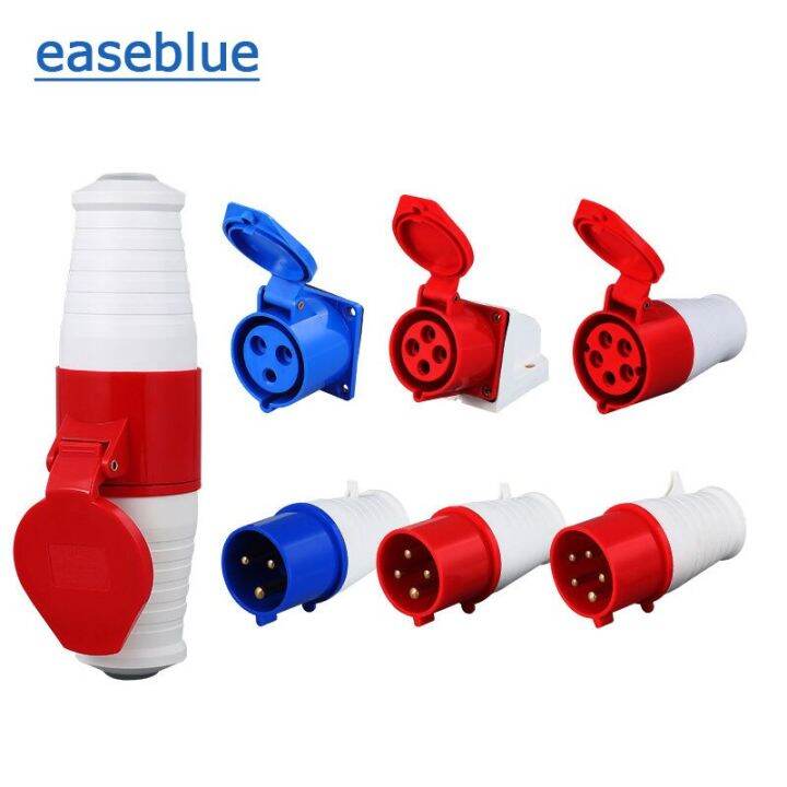 Industrial Plug And Socket 5Pin 3Core 3P/4P/5P Electrical Connector 16A