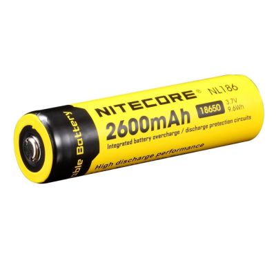 ถ่านชาร์จ Nitecore NL1826 2600 mAh 3.7V 1 ก้อน (Battery 18650)