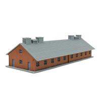 Outland Models Military Barrack 230mm long N Scale 1:160