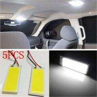 Parts High Quality 40 X 20mm 5PCS Brand New COB LED Panel Lights Car Interior Panel T10 Adapter White Light 12V Bulbs  LEDs  HIDs