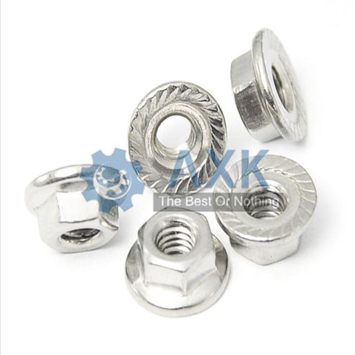 1-5-10pcs-inch-1-4-5-16-3-8-1-2-6-32-8-32-10-24-unc-america-coarse-form-lock-metal-heavy-prevailling-torque-flange-hexagon-nut-nails-screws-fasteners