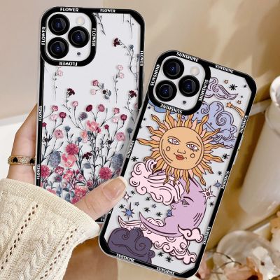 Mi 11 Lite 5G Case For Xiaomi Redmi Note 11 10 9 11T 12T 9s 10s 11s 12 Poco X5 Pro 5G X3 NFC Silicon Flower Phone Cover Fundas