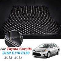 Alas Bagasi Mobil หนังสำหรับ Toyota Corolla 2012-2018 Trunk แผ่นรองกระโปรงหลังรถ E170 E160 E180แผ่นปูรถยนต์ Slip แผ่นซับด้านหลัง Axio