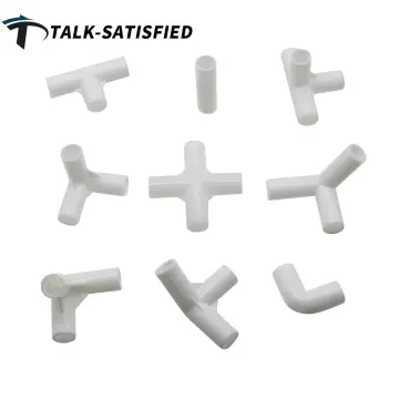 1pc 40mm PVC Pipe 3 Way Connector Garden Irrigation Tee Joints Aquarium  T-type Tube Adapter 1 1/4 Water Pipe Connector
