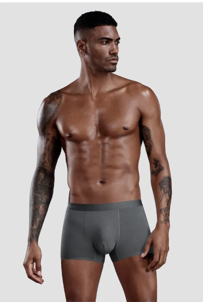 Modal Plain Men's Underwear Seamless Breathable Antibacterial Men