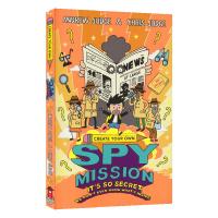 Create your own spy mission doodle English Activity Book Creative Imagination enlighten English original childrens book