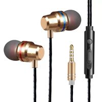 หูฟังพิเศษที่มี In-Ear Willkey สำหรับโทรศัพท์หูฟังไฮไฟโลหะไฮไฟเบสไมค์สเตอริโอสายหูฟังแบบเสียบในหูตัวรับสัญญาณแบบ USB ไร้สาย