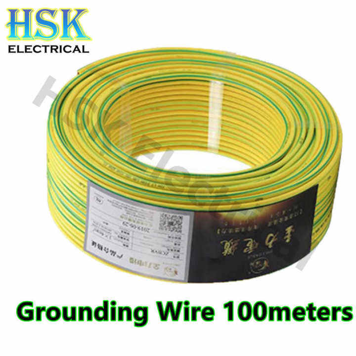 100 Meters Grounding Wire / Grounding Cable 1.5mm 2.5mm 4.0mm 6.0mm Lazada PH