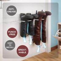 【YF】 Multifunction Long Boots Wall Mount Shoe Rack Support Wall-Mounted Dust-Proof storage boots 22x16x7cm