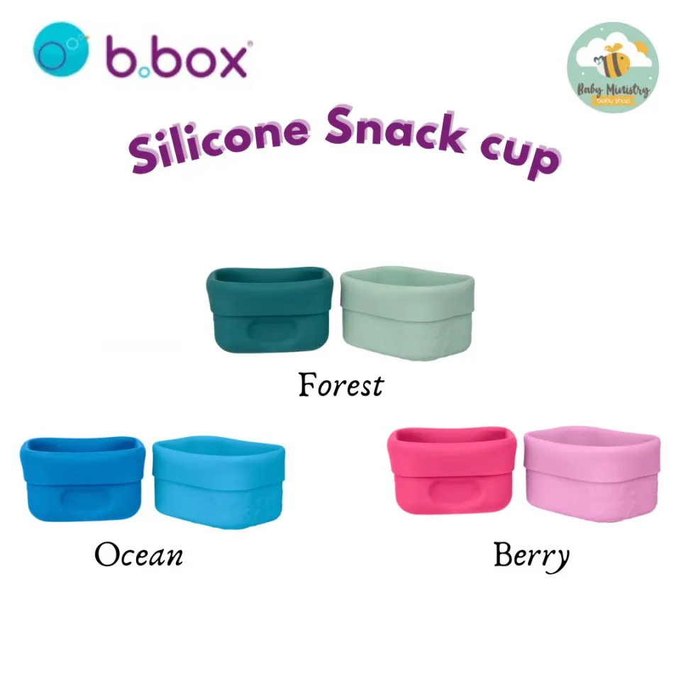 B.Box Silicone Snack Cups, Ocean, Berry & Forest