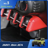 Car Window Lift Switch Button Cover Decoration Tirm For Suzuki Jimny JB64 Sierra JB74 2019 2023 Interior Accessories