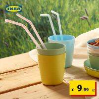 High-end IKEA IKEA KALAS childrens mug multi-color 6 pieces simple and cute childrens utensils durable anti-scratch