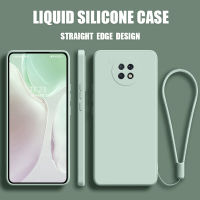 เคส Redmi Note 9T 9s case เคสกันกระแทกซิลิโคนเหลวแบบเต็มรูปแบบต้นฉบับสี่เหลี่ยมจัตุรัสตัวป้องกันกล้องด้านหลัง