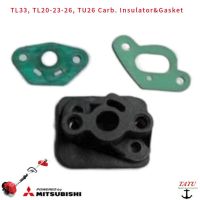 ปะเก็น TL23ฉนวนคาร์บูเรเตอร์2ตัวสำหรับ MITSUBISHI TL20 23CC RUER BOOT HOLDER ห้องรับอากาศเข้า ADPTER