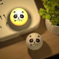 USB Plug Lamp Protection Night Festive Charging Small Round Book Bedroom Decoration