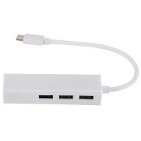 TYPEC TO USB2.0 100GbE Network Card Hub Lan Rj45 Ethernet Network Adapter 3 Port USB 2.0