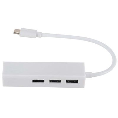 TYPEC to USB2.0 100GbE Network Card Hub Lan Rj45 Ethernet Network Adapter 3 Port USB 2.0 Replacement