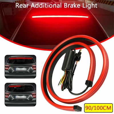 【CW】90 / 100cm Car Styling High Rear Additional Stop Lights With Turn Signal Running Light Unverisal Auto Brake Flexible LED Strips