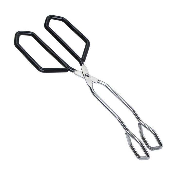 Scissor Tongs Kitchen Tongs Stainless Steel With Soft Handles Heavy ...