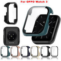 เคสสำหรับ Oppo Watch 3 PC &amp; ฟิล์มกระจกนิรภัยเคสห่อหุ้มหน้าจอเคสห่อหุ้มสำหรับ Oppo Watch3เคสนาฬิกา