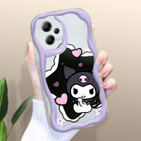 Kingsons เคสสำหรับ Xiaomi Poco X5 5G Poco X5 Pro 5G เคสลายการ์ตูน Kuromi เคสโทรศัพท์น้ำมันครีมพื้นขอบคลื่นเคสซิลิโคนนิ่มเคสป้องกัน