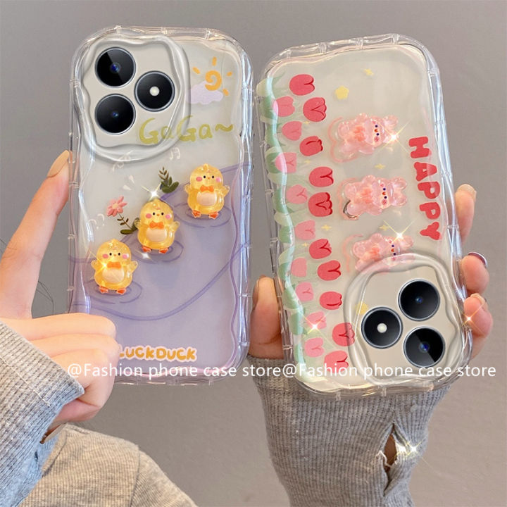 phone-case-เคส-realme-c51-c53-nfc-c33-c35-realme-10-4g-ตุ๊กตา3d-สีมาการองเคสลายการ์ตูนน่ารักกันกระแทกกรอบซิลิโคนนิ่ม2023