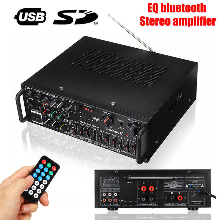 Home Power Amplifier Built In Bluetooth With Free Remoteav Bt