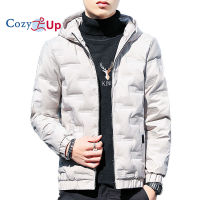 Cozy Up Men S Long Sleeve Winter Jackets Solid Color Hooded Casual Thickening Warm