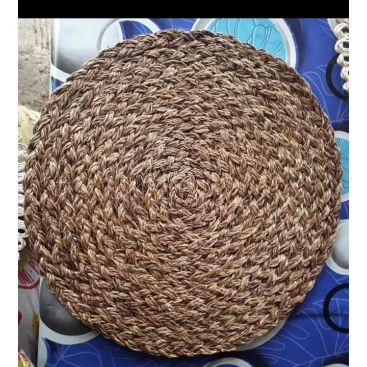 Locally Made ABACA PLACEMAT Round Ecofriendly Table Top 15" width