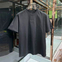 Yamamoto Yohji Y-3 Rmboed Letter สามลายแขนสั้นเสื้อยืดฤดูร้อนผู้ชายและผู้หญิงหลวมทั้งหมดตรงกับ T เสื้อ