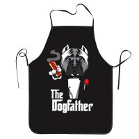 The Dogfather Bib Aprons Men Women Unisex Kitchen Chef Funny Dog Tablier Cuisine for Cooking Baking Painting