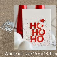 【CW】 XLDesign Craft Metal Cutting Dies stencil mold Christmas hat HOHOHO frame scrapbook Album Paper Card Craft Embossing die cuts