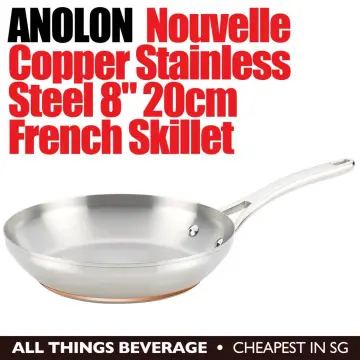 Anolon Nouvelle Copper Stainless Steel 12 French Skillet 