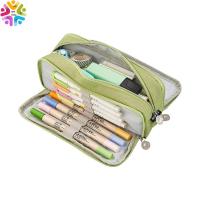 TSEVD เดินทาง อุปกรณ์การเรียน กระเป๋าเครื่องสำอาง กล่องดินสอ สี Macaron ที่วางปากกา กระเป๋าเก็บของ กล่องดินสอ กระเป๋าดินสอ กระเป๋าปากกาผ้าใบ
