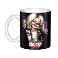 DIY Bride Of Chucky Childs Play Doll Ceramic Mugs Customized TV Series Horror Coffee Cups Creative Present