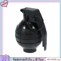 Grenade Props พร้อม Shining Light Trick Toys เอฟเฟกต์เสียงเสมือนมือ Grenade Props อุปกรณ์โมเดลทหารไม่มีแบตเตอรี่สีดำ