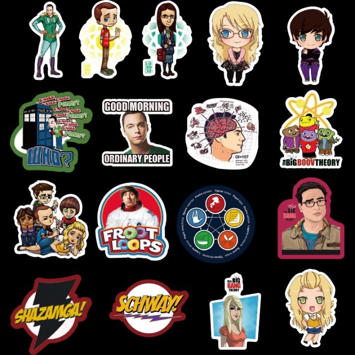 10-30-50pcs-cartoon-the-big-bang-theory-stickers-tv-show-luggage-laptop-notebook-decal-fridge-skateboard-graffit-sticker-f5