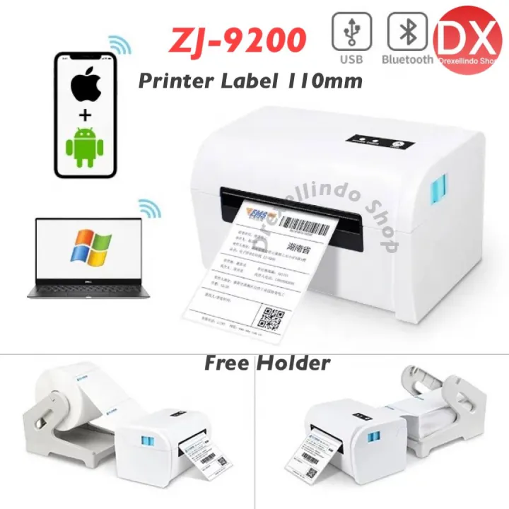 Printer Thermal Label Barcode ZJ9200 USB BLUETOOTH ZJ9200 Lazada