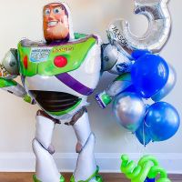 3D Great 101*134cm Cartoon Toy Woody Captain Buzz Lightyear Foil Balloons Superhero Story Globos Kids Birthday Party Decoration Balloons