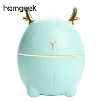 200ML Mini Air Humidifier Cute Deer shaped Portable Humidifier Aroma Essential Oil Diffuser Mist Maker for Home/Office/Car Use