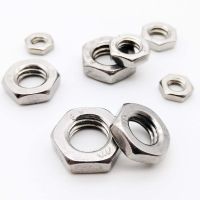 2/25pcs DIN439 GB6172 304 Stainless Steel Hex Hexagon Thin Nut Jam Nut for M2 M2.5 M3 M4 M5 M6 M8 M10 M12 M14 M16 screw bolt