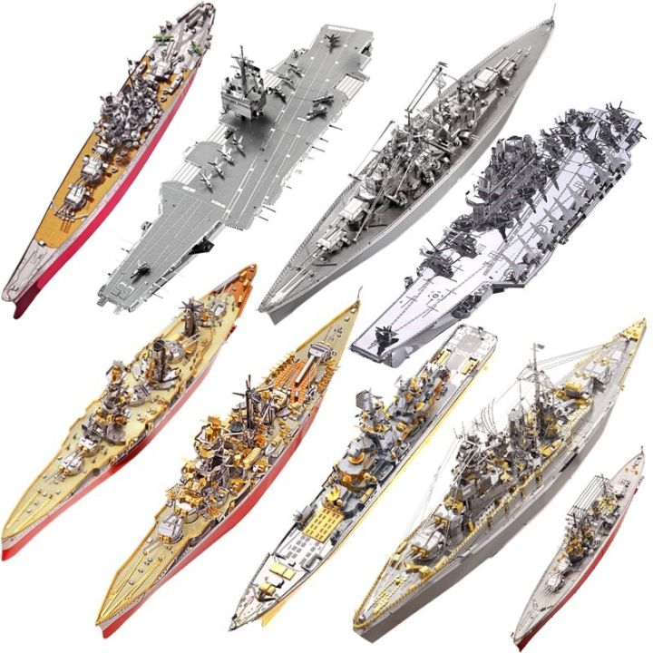 Mô Hình Kim Loại Lắp Ráp 3D Piececool Bismarck Battleship HP084S   ArtPuzzlevn