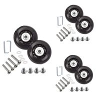 Suitcase Luggage Wheel Replacement Kits Rubber Universal Wheels Swivel Caster Bearingtool (OD:75 W:24 ID:6 Axles:36/ 40Mm)