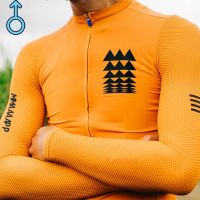 Summer 2022 New Long Sleeve Yellow MAAP Team Jersey Bike Ride Scalloped Sleeves Coat Quick Dry Breathable Men MTB Cycling Jersey