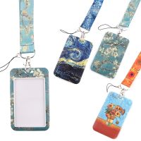 【CW】◄◄  PF145 Dongmanli Van Gogh Painting Neck Lanyard for keys lanyard Card ID Badge Holder Chain Gifts