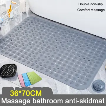 1pc Bathroom Anti-slip Mat Shower Room Washroom Bath Mat Tpe Massage Floor  Mat