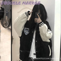 TroubleMaker เสื้อผ้าแฟชัน2023 เสื้อแจ็คเก็ตผ้าฟลีซขนาดเล็กสำหรับฤดูใบไม้ร่วงและฤดูหนาว เวอร์ชั่นเกาหลี 36Z230907